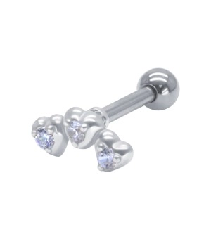 Helix Ear Piercing with Titanium Bar TIP-3048-TI